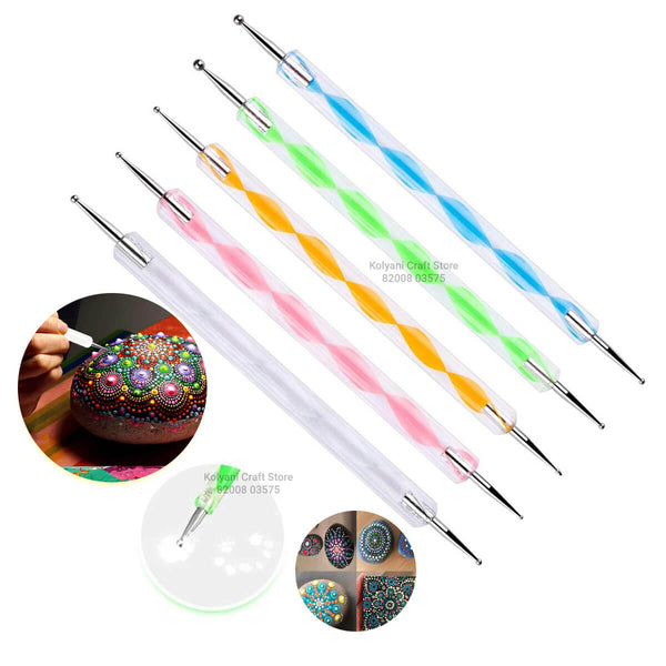 5 Pc Acrylic 2 Sided Embossing Tool