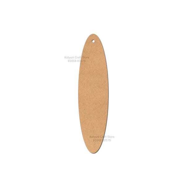 Oval Bookmark MDF Cutout
