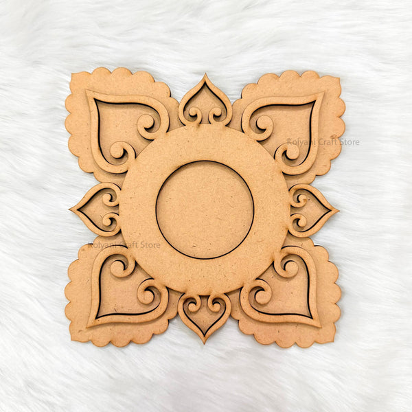 Chaukad T Light Candle MDF Cutout