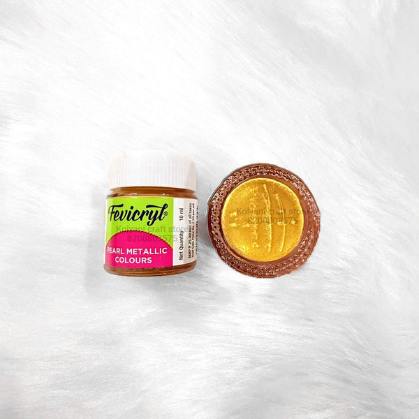 Fevicryl Metalic Pearl Colour Gold - 10 ML