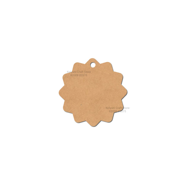 Flower Keychain MDF Cutout - B
