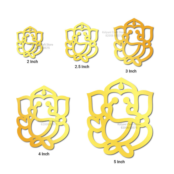 Ganesh Acrylic Cutout Gold - C