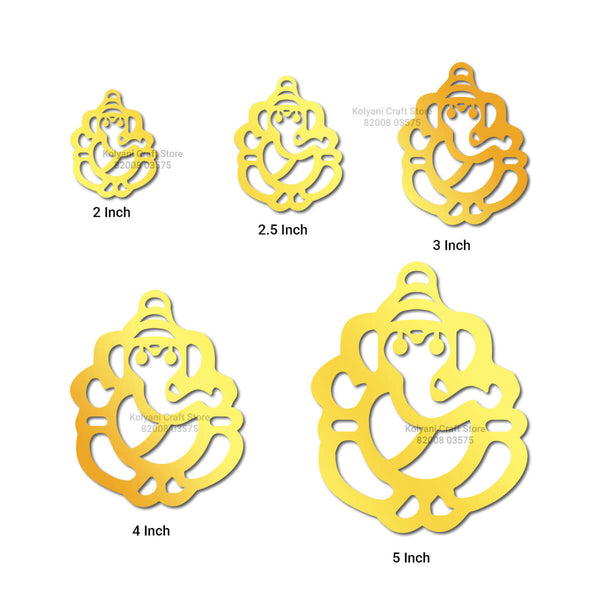 Ganesh Acrylic Cutout Gold - B