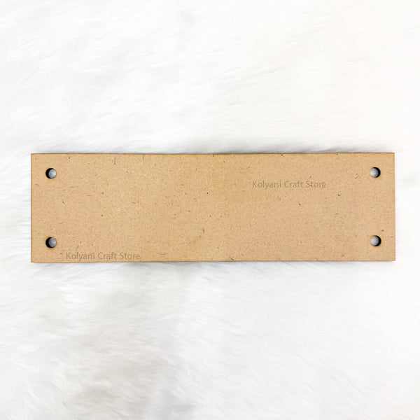 Plain MDF Plank Cutout with hole