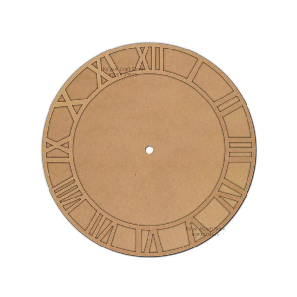Roman Number Mdf Ring With Mdf Clock Base