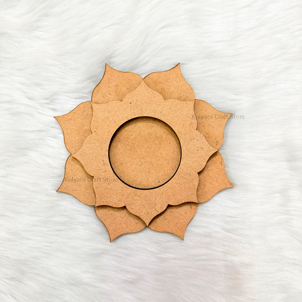 Nested Mandala T-Light Candle MDF Cutout