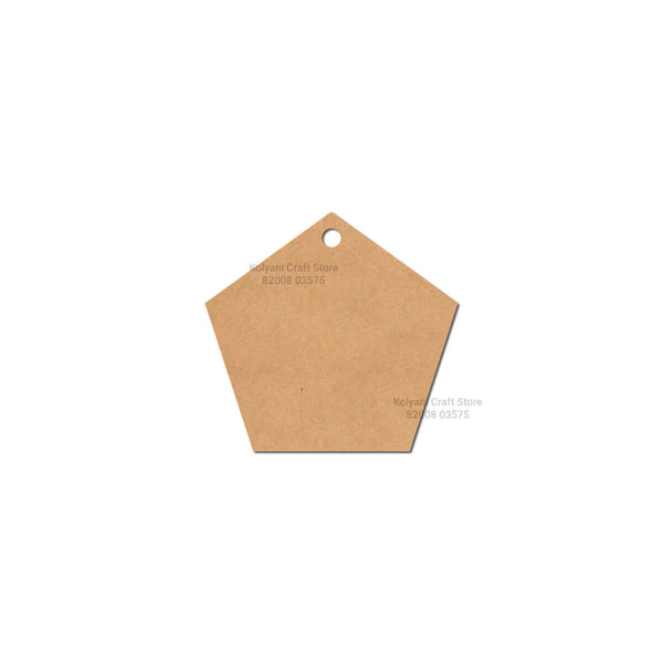 Pentagon Keychain MDF Cutout