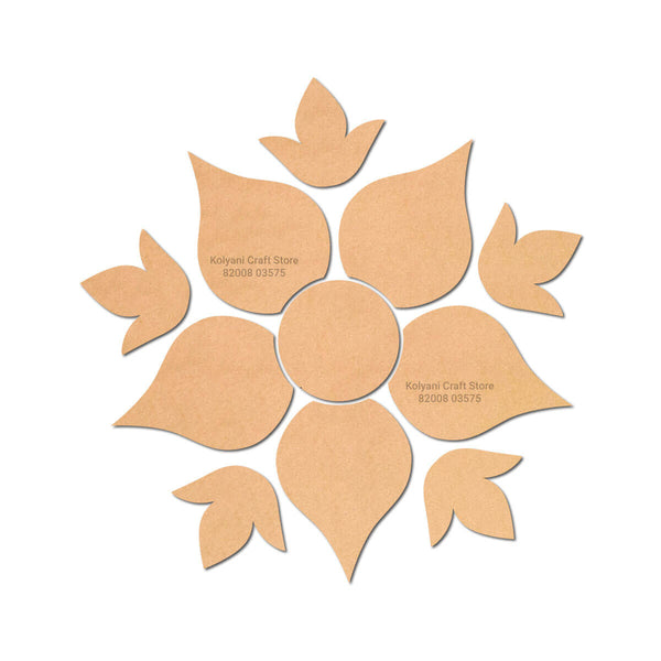 MDF Rangoli Cutouts - F