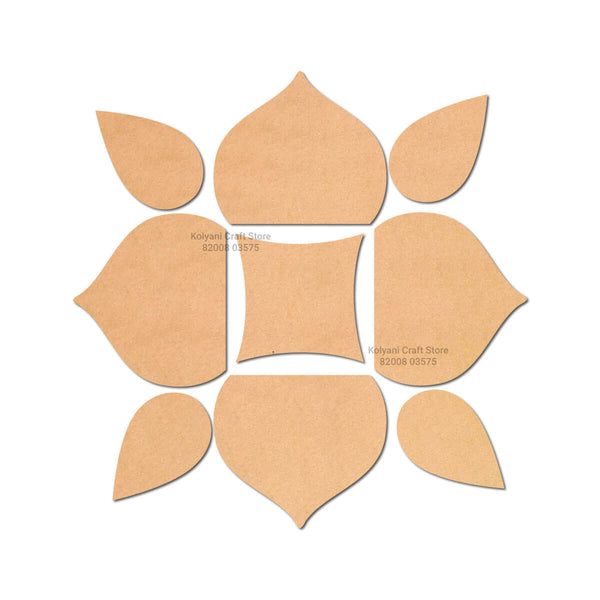 MDF Rangoli Cutouts - G