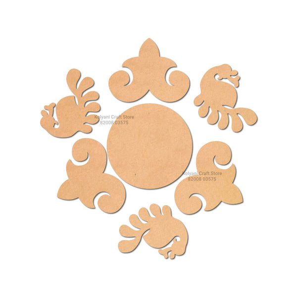 MDF Rangoli Cutouts - V
