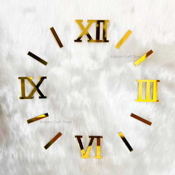 Roman Number With Stick For Clock