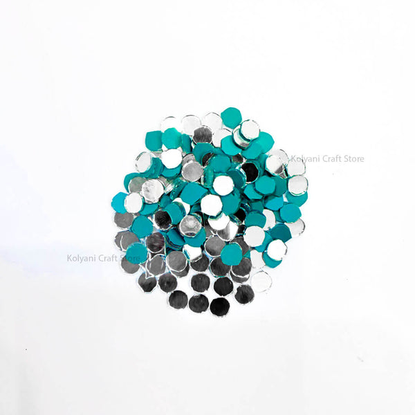 Round Glass Mirror For Lippan art