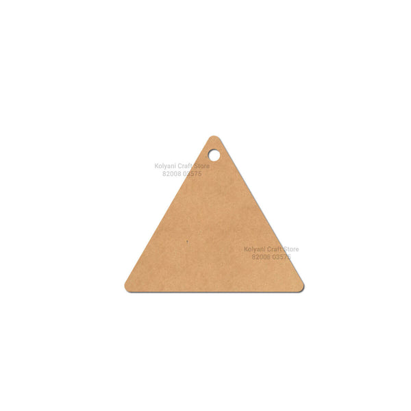 Triangle Keychain MDF Cutout
