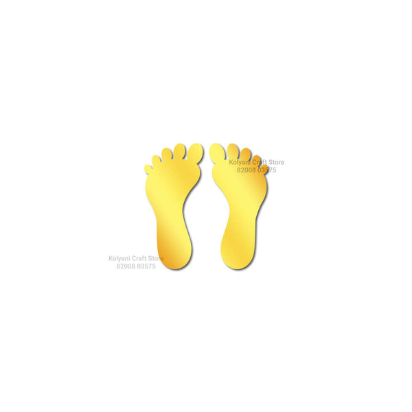Laxmi Charan Acrylic Cutout Gold
