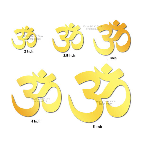 Om Acrylic Cutout Gold